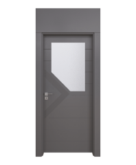 BY-159V Porte intérieure Laqué Vitrée